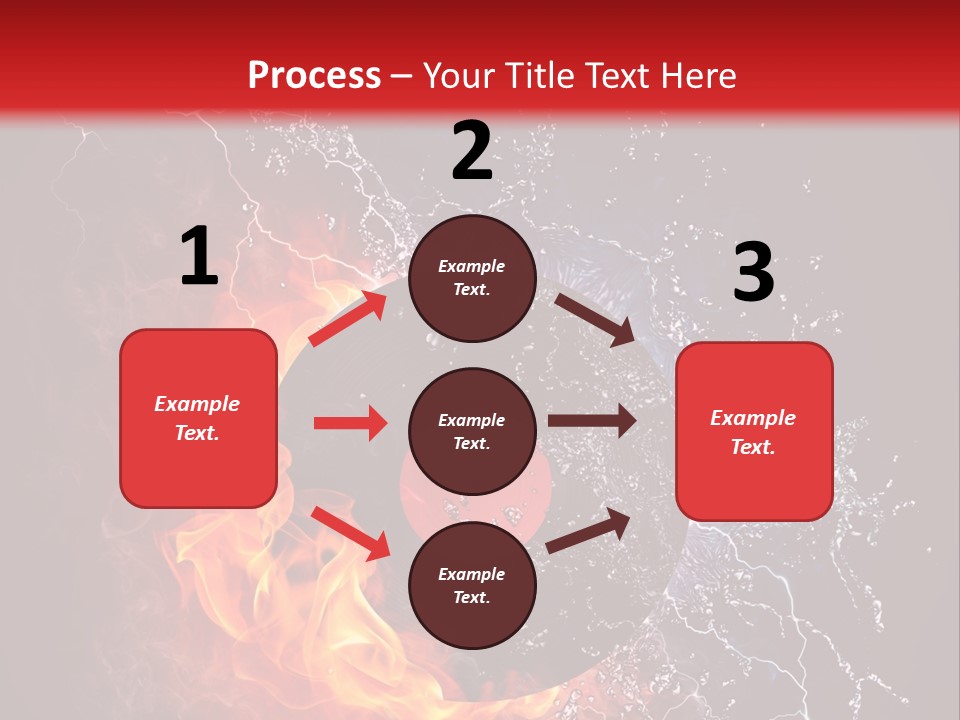 A Record On Fire And Water Powerpoint Template PowerPoint Template