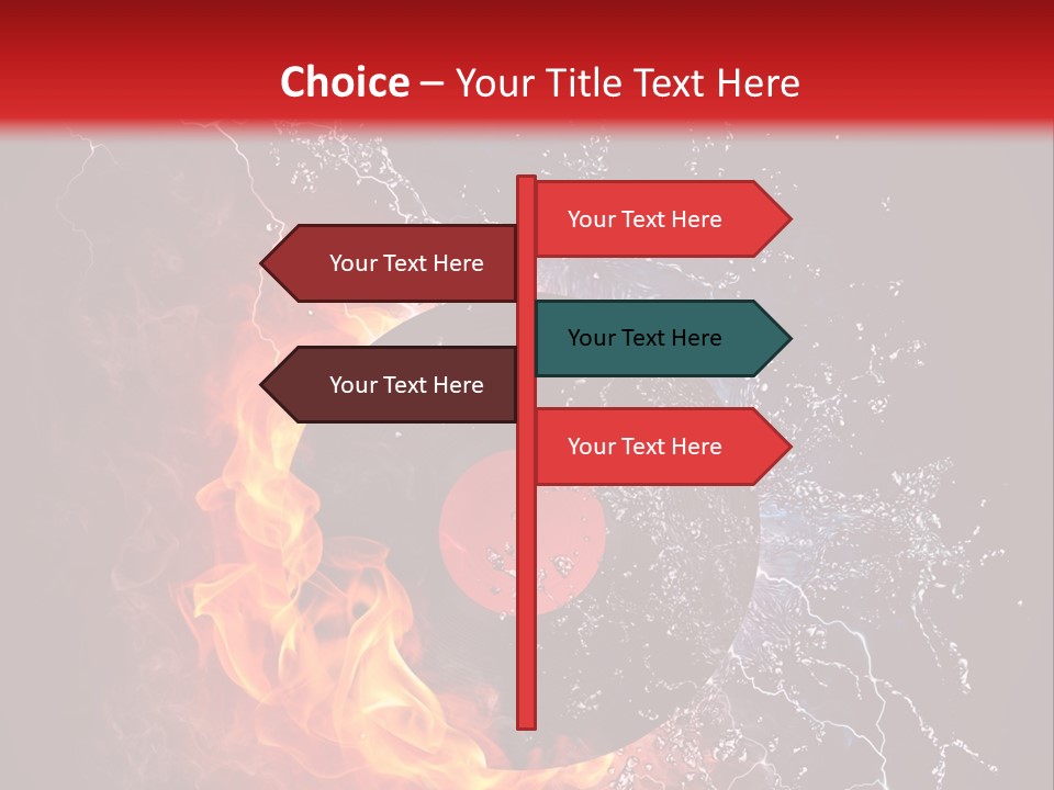 A Record On Fire And Water Powerpoint Template PowerPoint Template