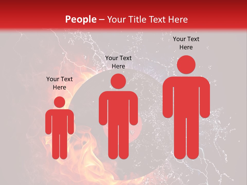 A Record On Fire And Water Powerpoint Template PowerPoint Template