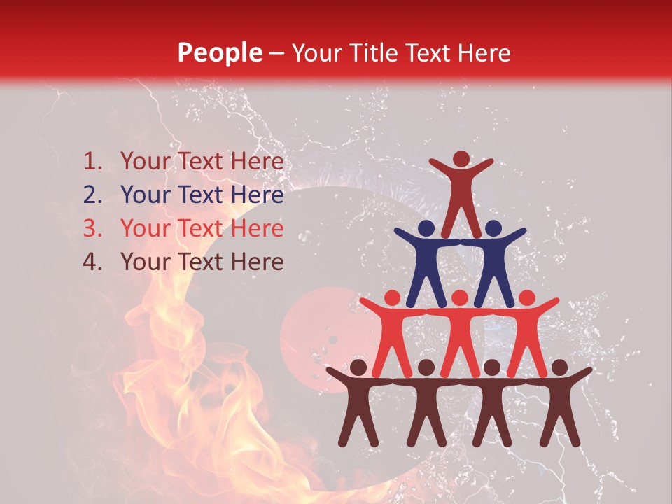 A Record On Fire And Water Powerpoint Template PowerPoint Template