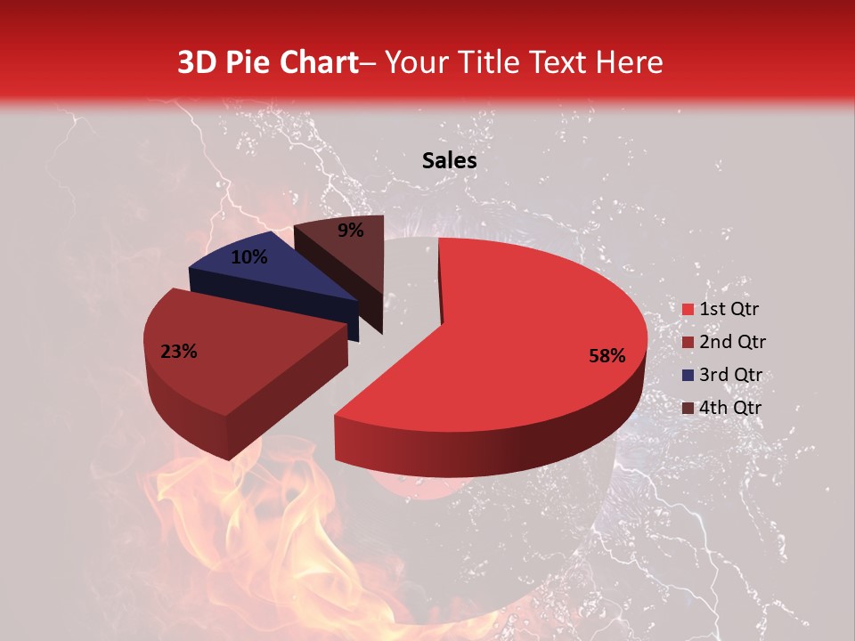 A Record On Fire And Water Powerpoint Template PowerPoint Template
