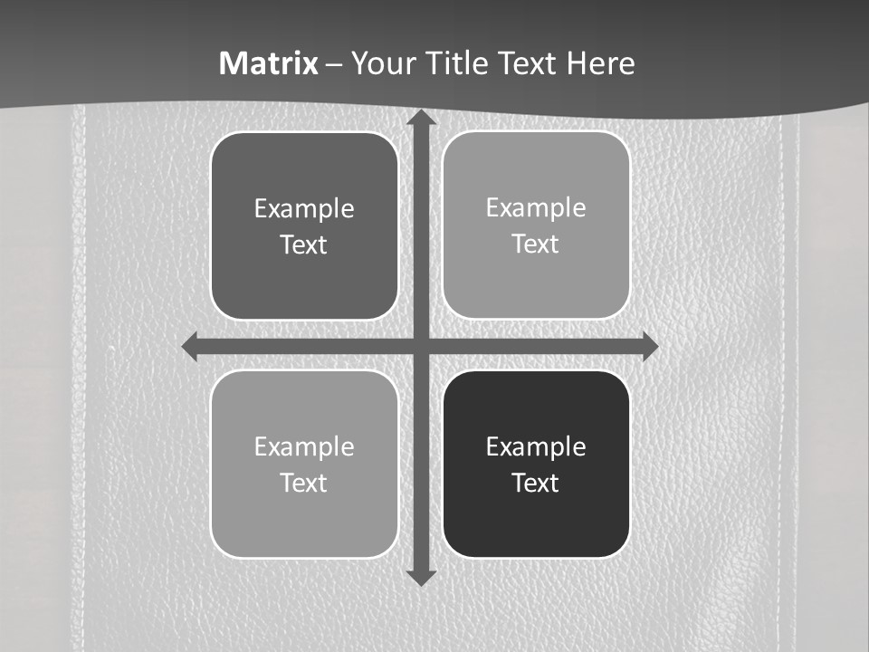 A Black Leather Book On A Wooden Table PowerPoint Template