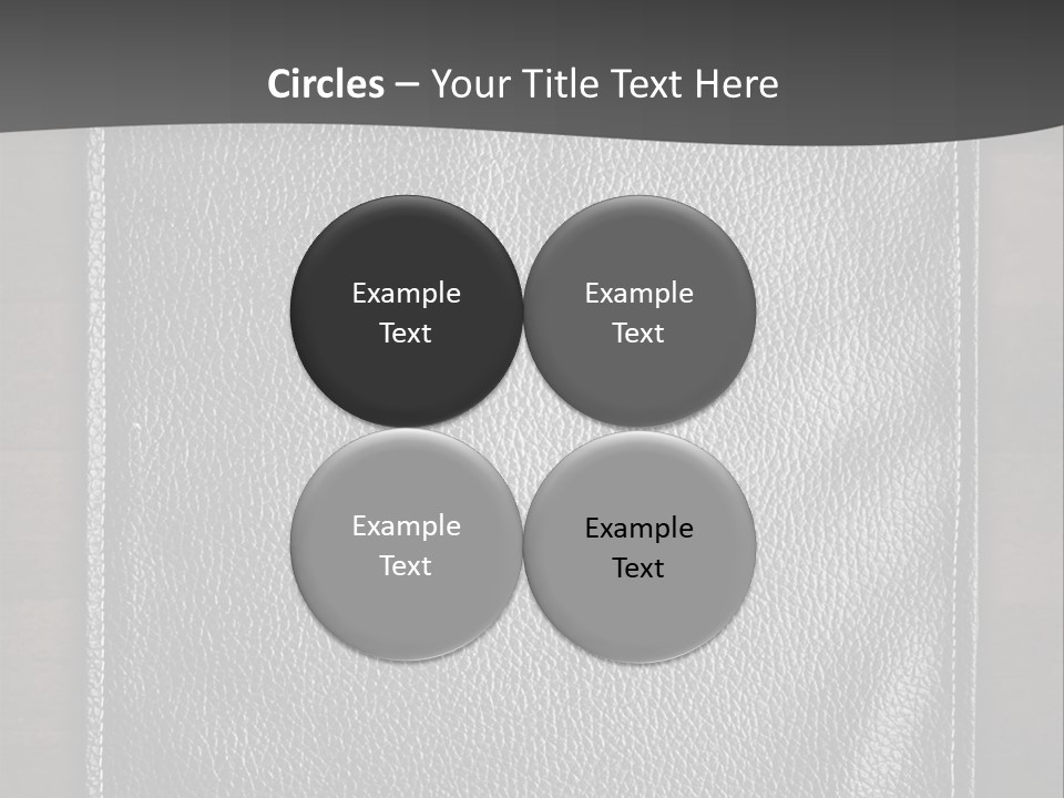 A Black Leather Book On A Wooden Table PowerPoint Template