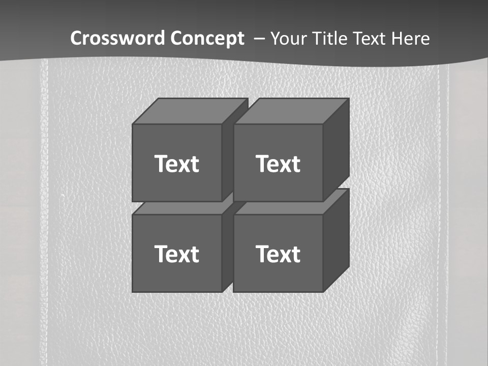 A Black Leather Book On A Wooden Table PowerPoint Template