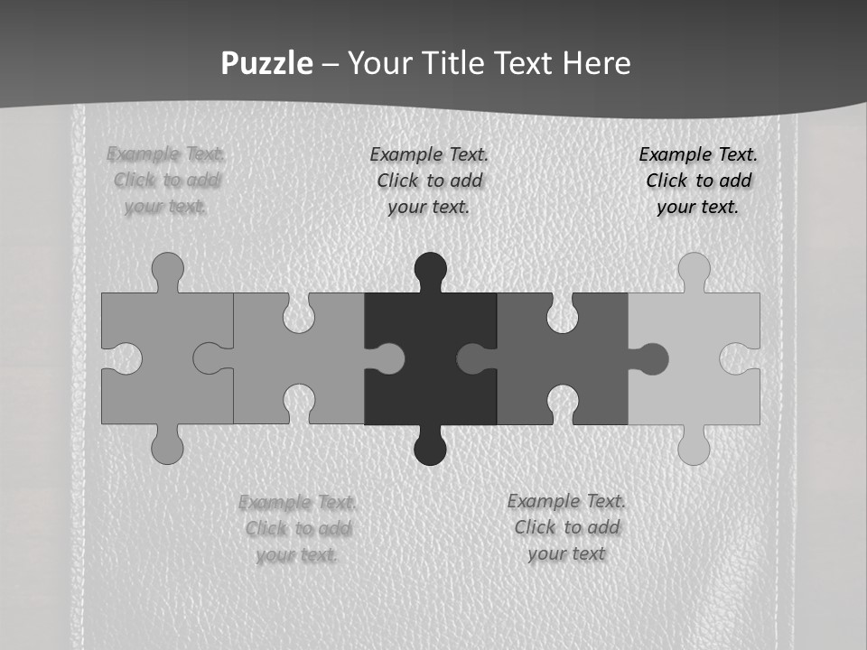 A Black Leather Book On A Wooden Table PowerPoint Template