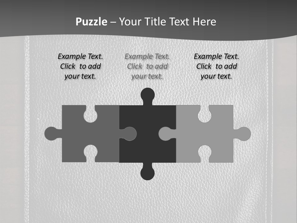 A Black Leather Book On A Wooden Table PowerPoint Template