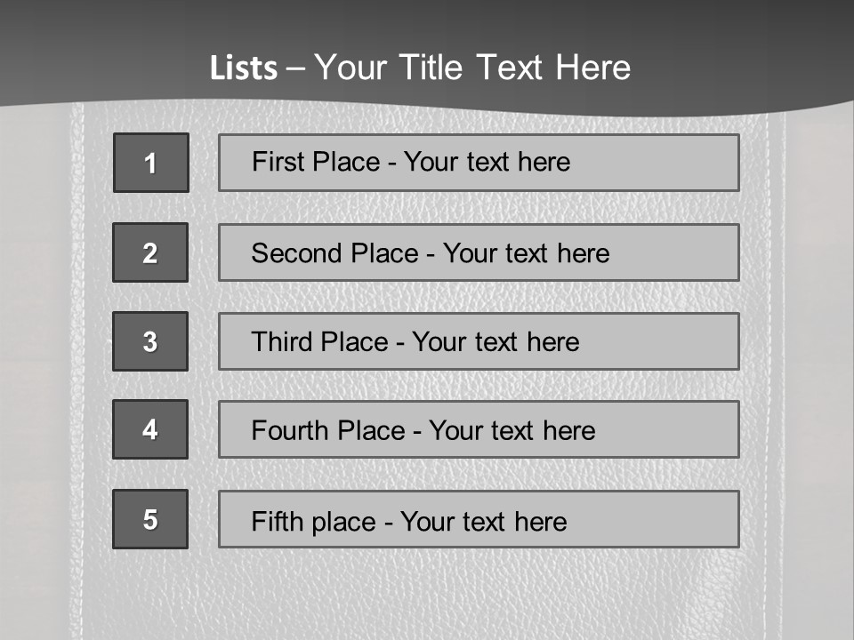 A Black Leather Book On A Wooden Table PowerPoint Template