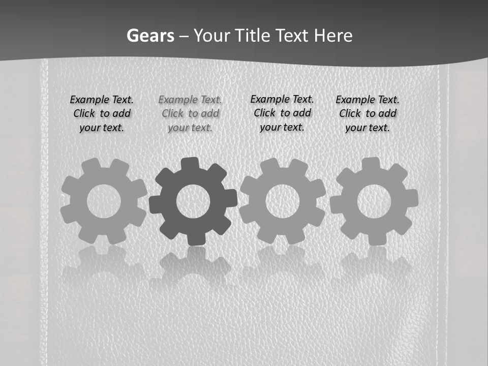 A Black Leather Book On A Wooden Table PowerPoint Template