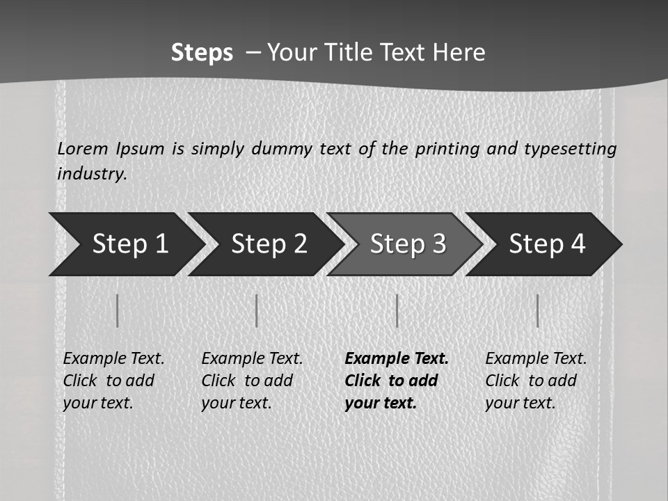 A Black Leather Book On A Wooden Table PowerPoint Template