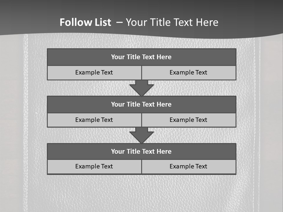 A Black Leather Book On A Wooden Table PowerPoint Template