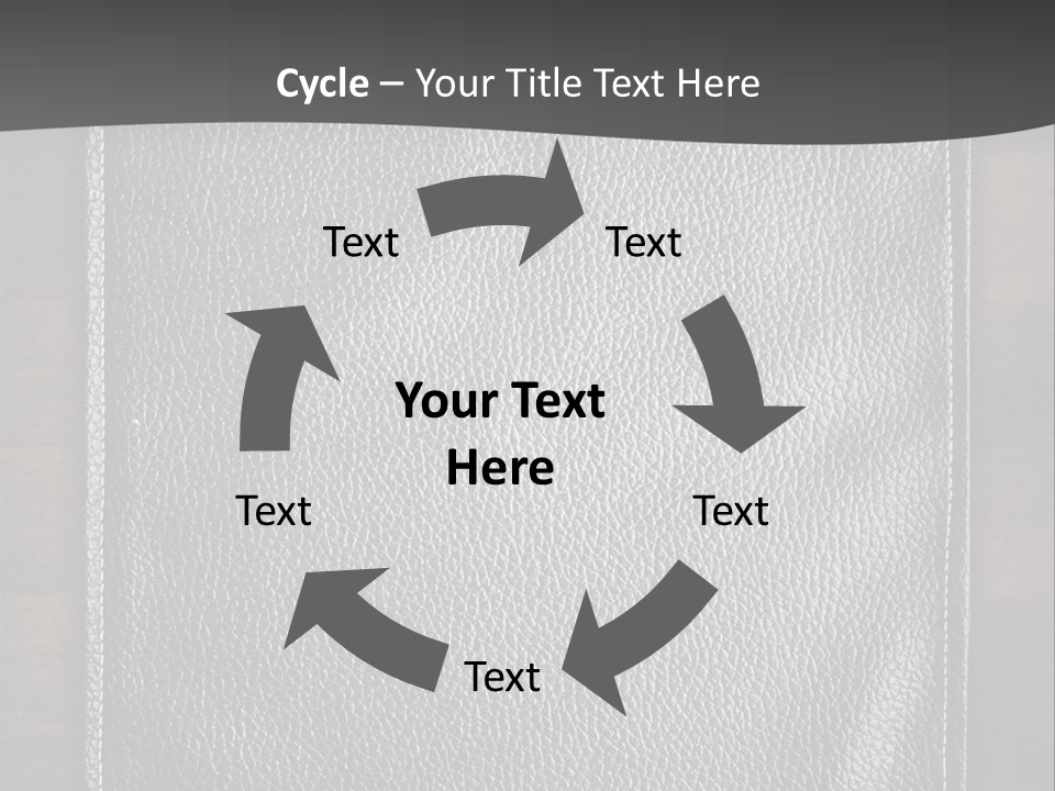 A Black Leather Book On A Wooden Table PowerPoint Template