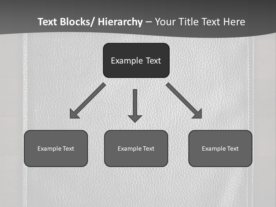 A Black Leather Book On A Wooden Table PowerPoint Template