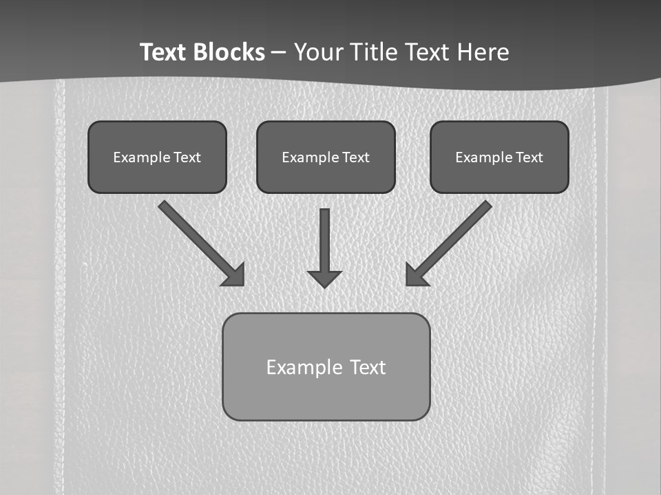 A Black Leather Book On A Wooden Table PowerPoint Template