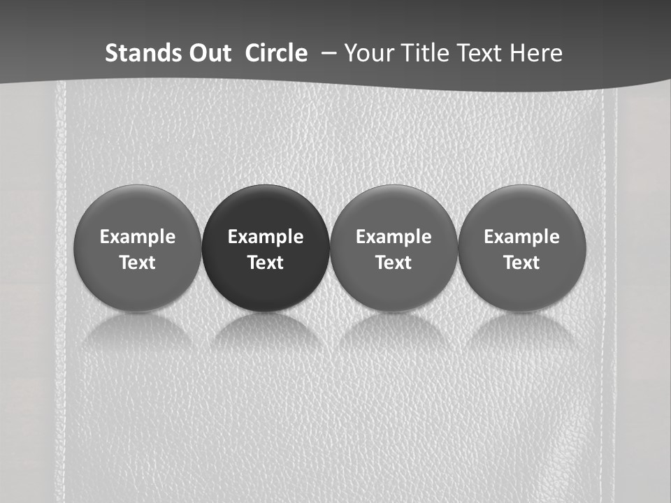 A Black Leather Book On A Wooden Table PowerPoint Template