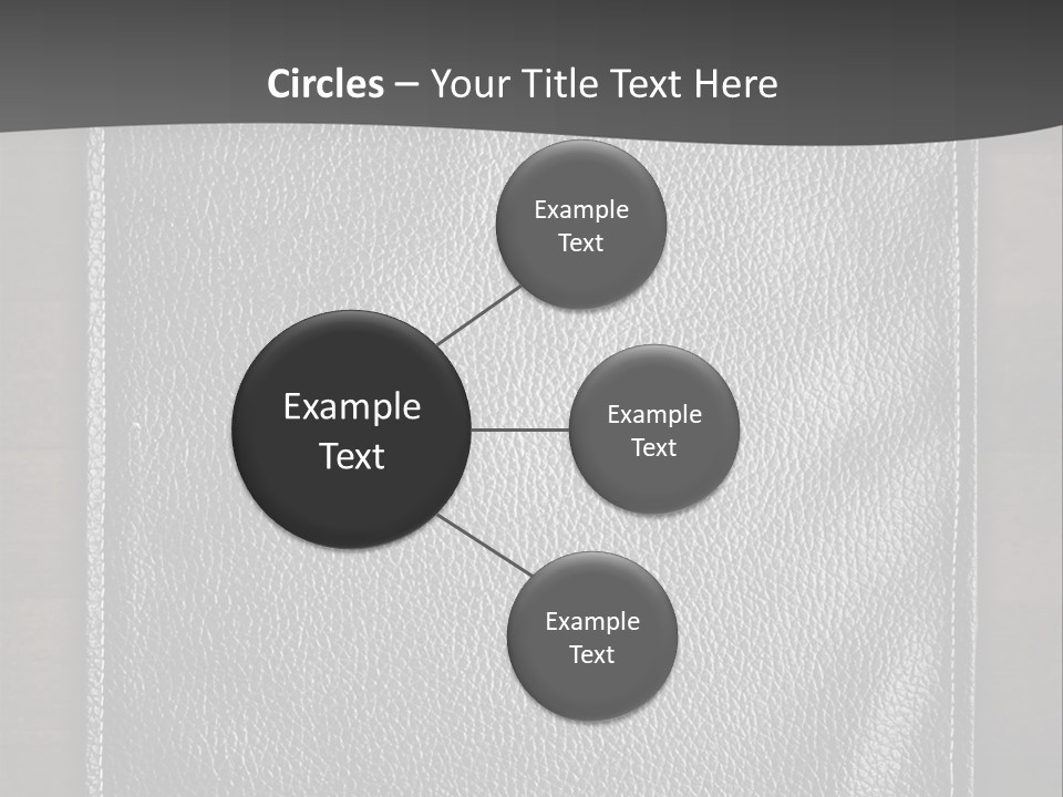 A Black Leather Book On A Wooden Table PowerPoint Template