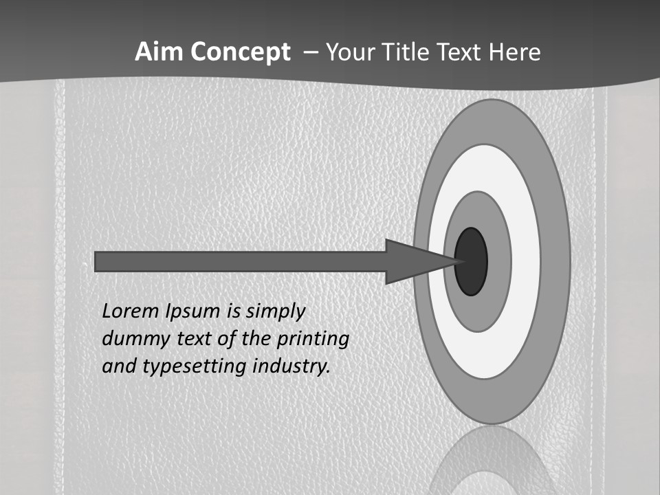 A Black Leather Book On A Wooden Table PowerPoint Template