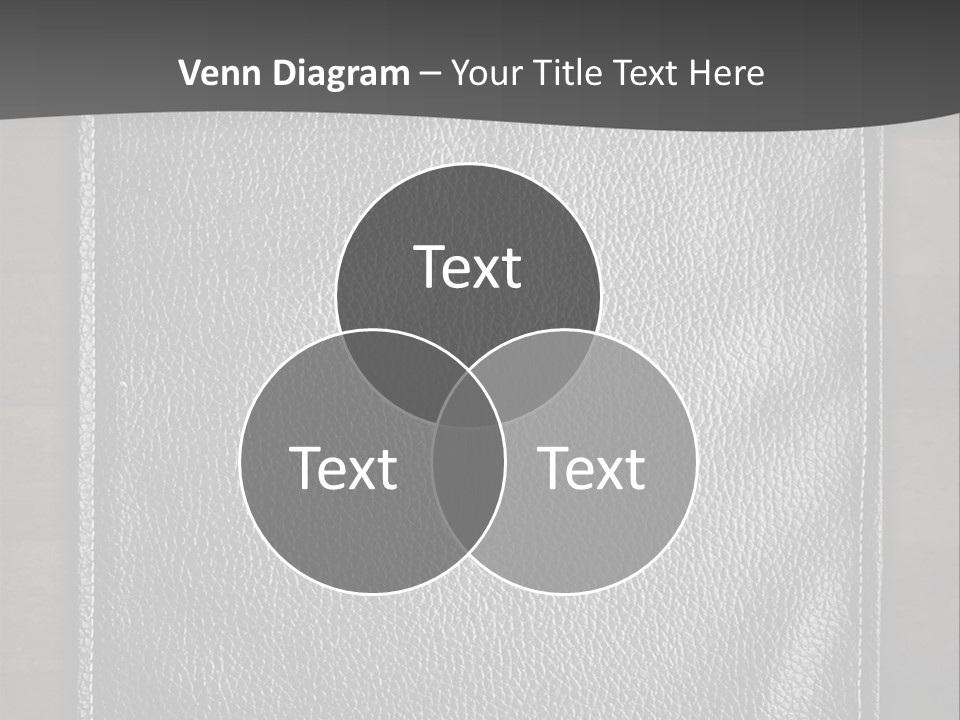 A Black Leather Book On A Wooden Table PowerPoint Template