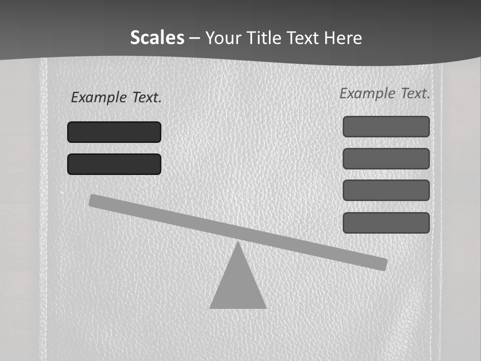 A Black Leather Book On A Wooden Table PowerPoint Template