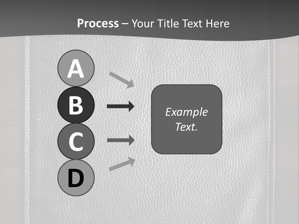 A Black Leather Book On A Wooden Table PowerPoint Template