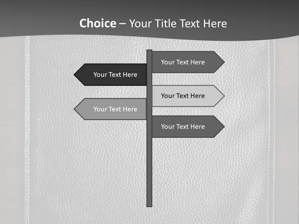 A Black Leather Book On A Wooden Table PowerPoint Template