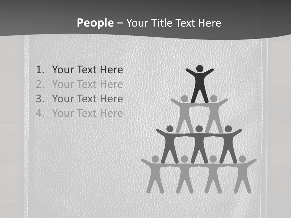 A Black Leather Book On A Wooden Table PowerPoint Template