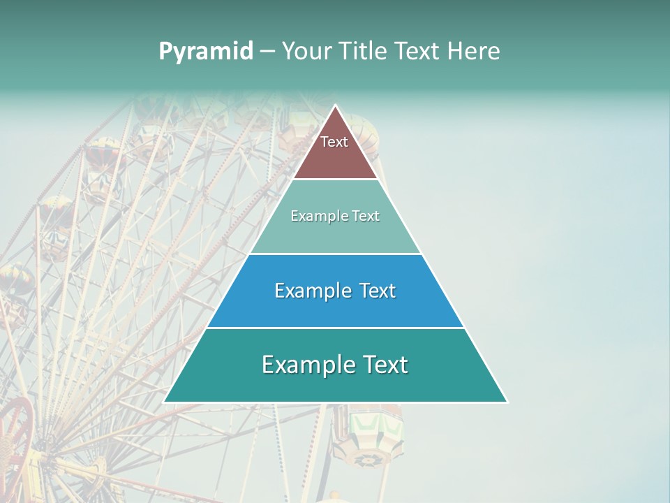 A Ferris Wheel With A Blue Sky In The Background PowerPoint Template