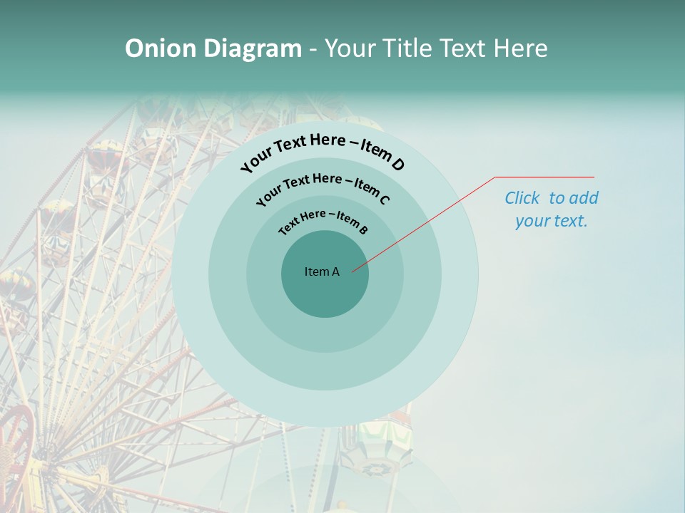 A Ferris Wheel With A Blue Sky In The Background PowerPoint Template