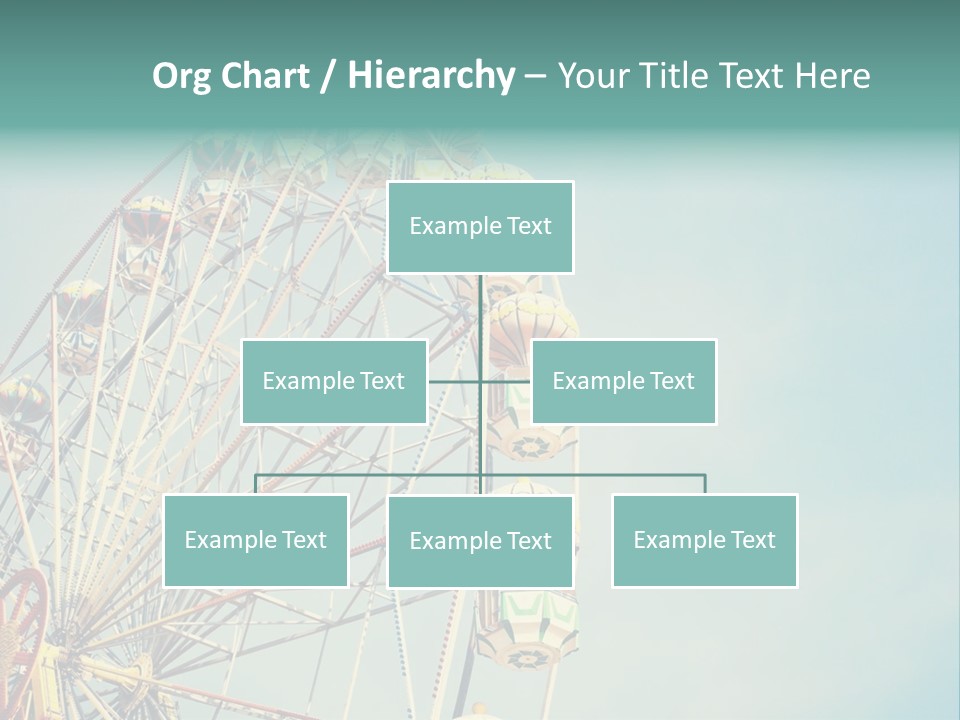 A Ferris Wheel With A Blue Sky In The Background PowerPoint Template