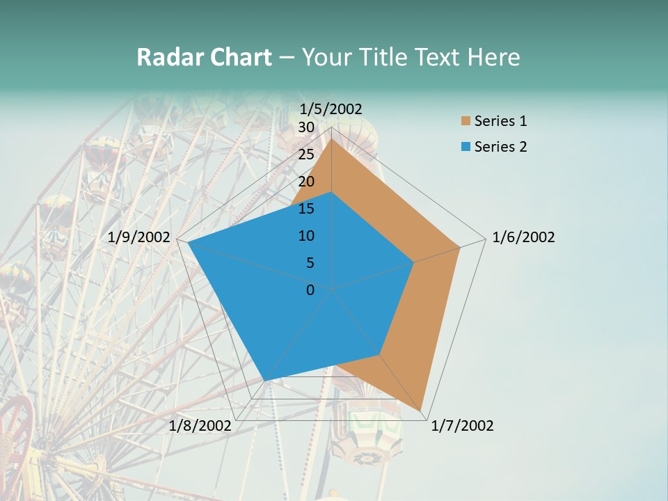 A Ferris Wheel With A Blue Sky In The Background PowerPoint Template