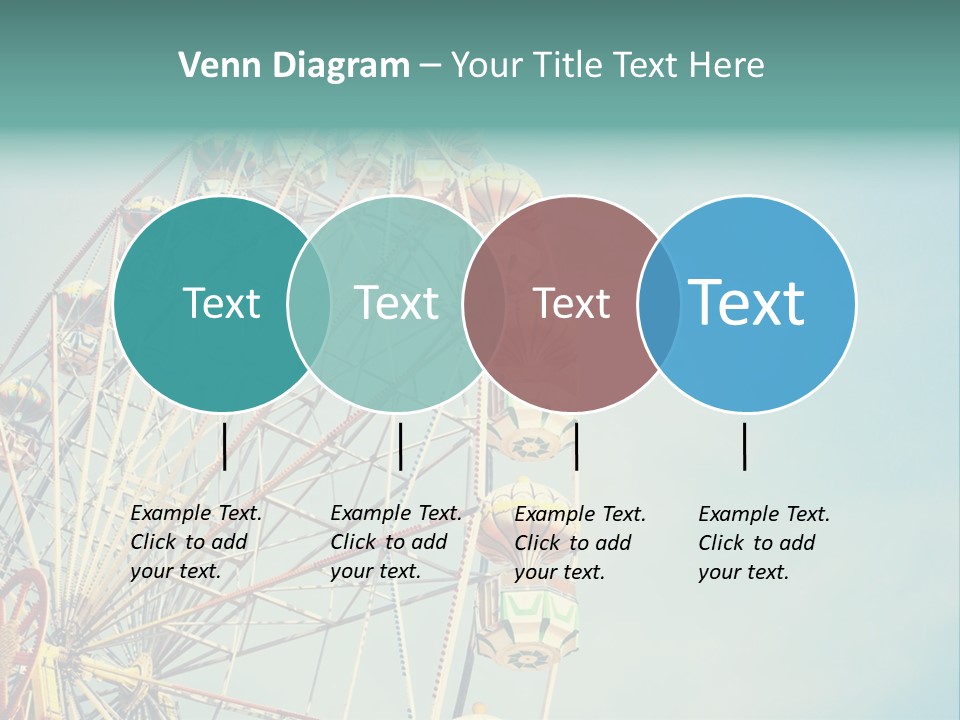 A Ferris Wheel With A Blue Sky In The Background PowerPoint Template
