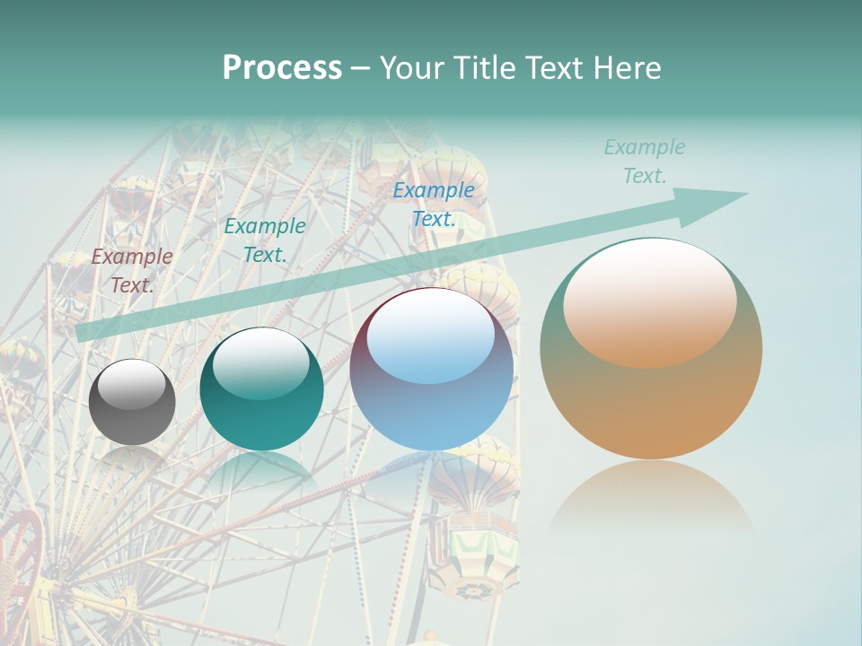 A Ferris Wheel With A Blue Sky In The Background PowerPoint Template