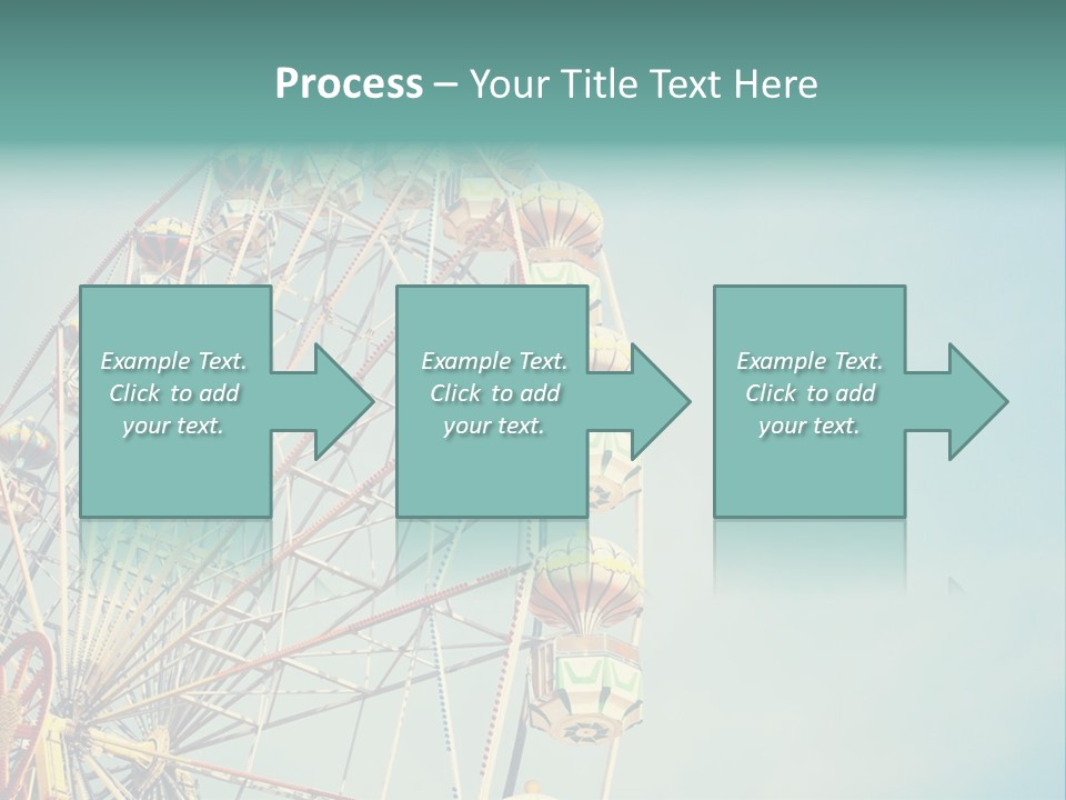 A Ferris Wheel With A Blue Sky In The Background PowerPoint Template
