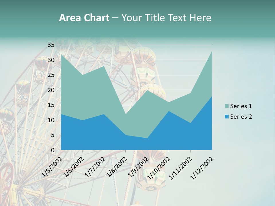 A Ferris Wheel With A Blue Sky In The Background PowerPoint Template