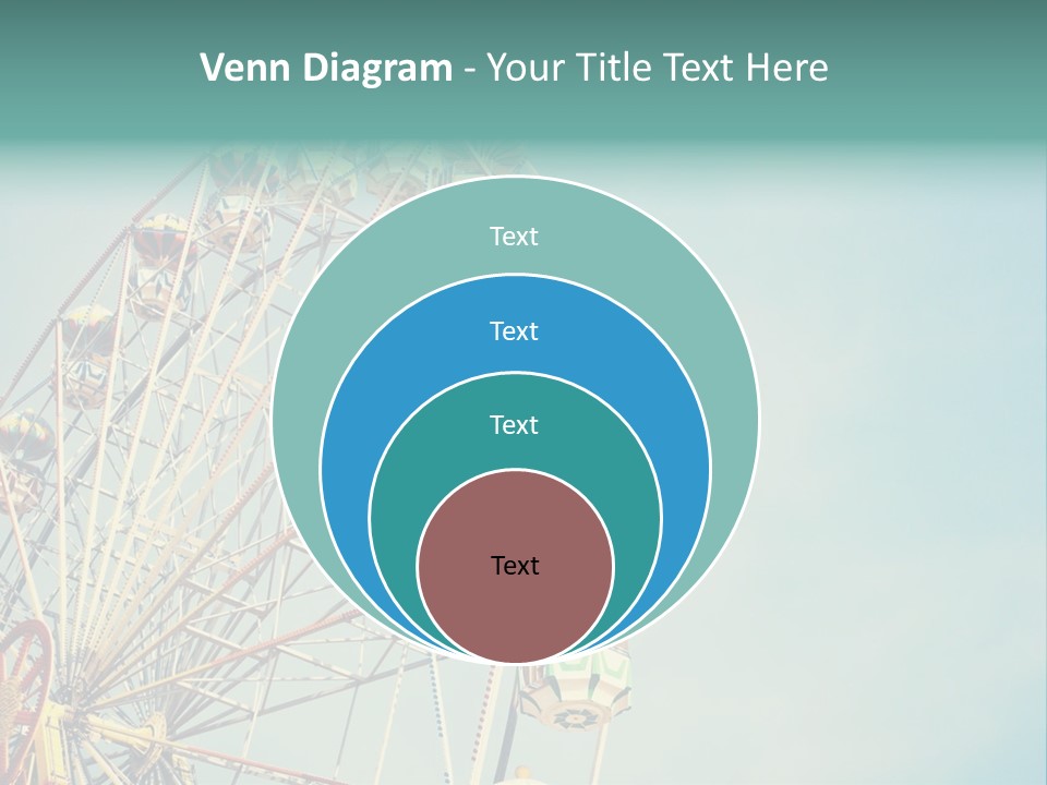 A Ferris Wheel With A Blue Sky In The Background PowerPoint Template