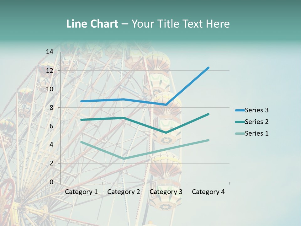 A Ferris Wheel With A Blue Sky In The Background PowerPoint Template