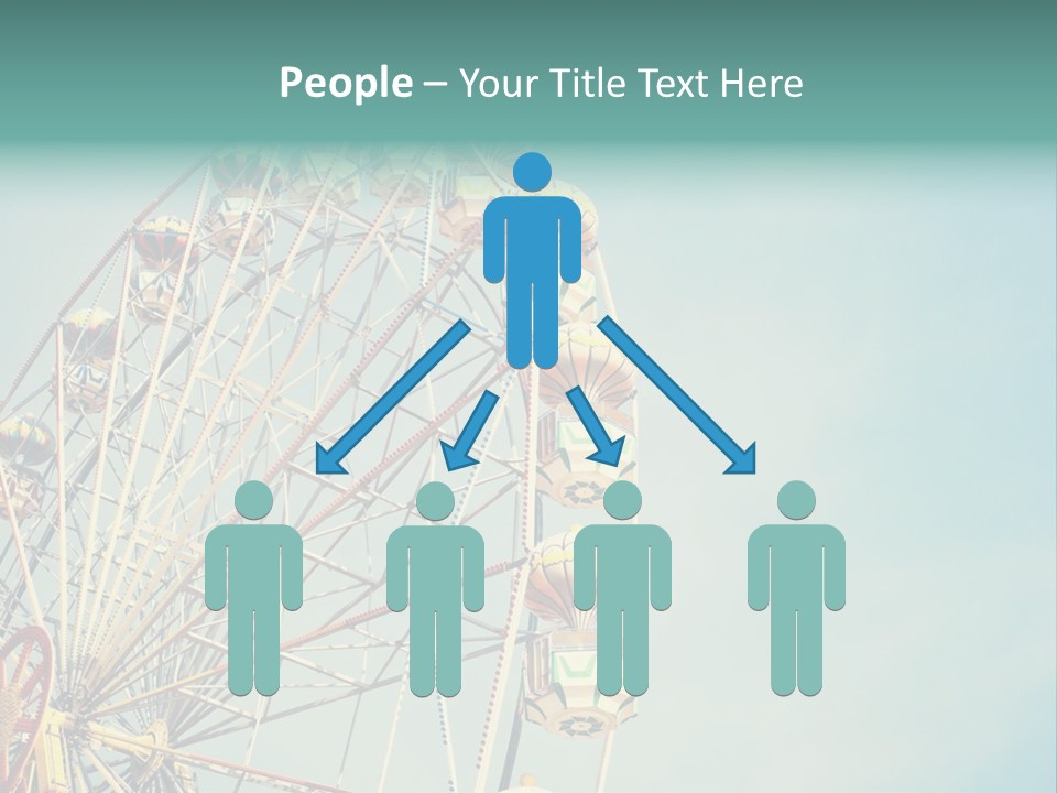 A Ferris Wheel With A Blue Sky In The Background PowerPoint Template