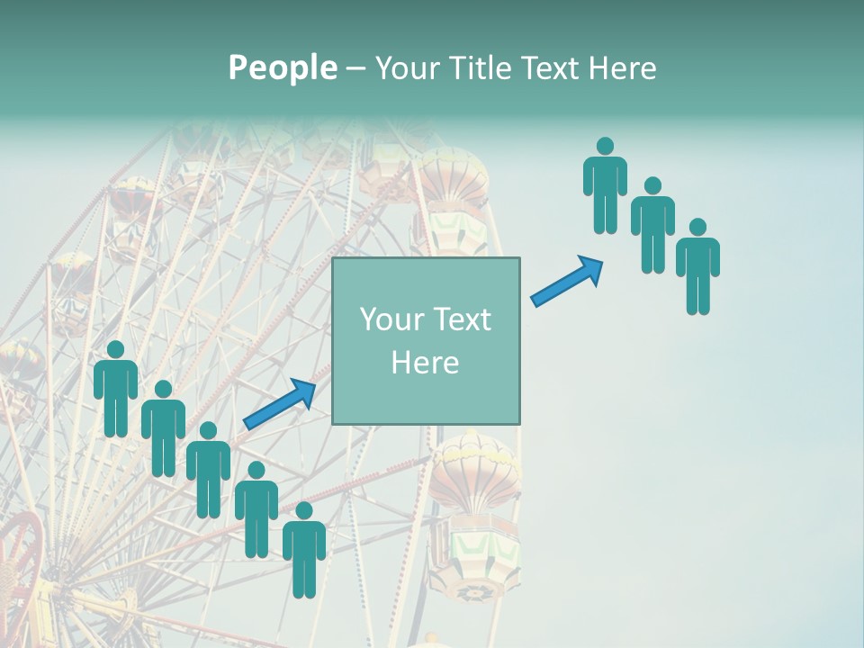 A Ferris Wheel With A Blue Sky In The Background PowerPoint Template