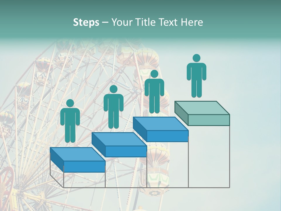 A Ferris Wheel With A Blue Sky In The Background PowerPoint Template