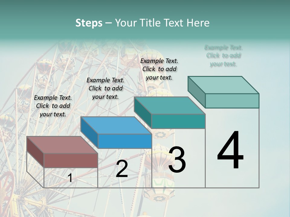 A Ferris Wheel With A Blue Sky In The Background PowerPoint Template