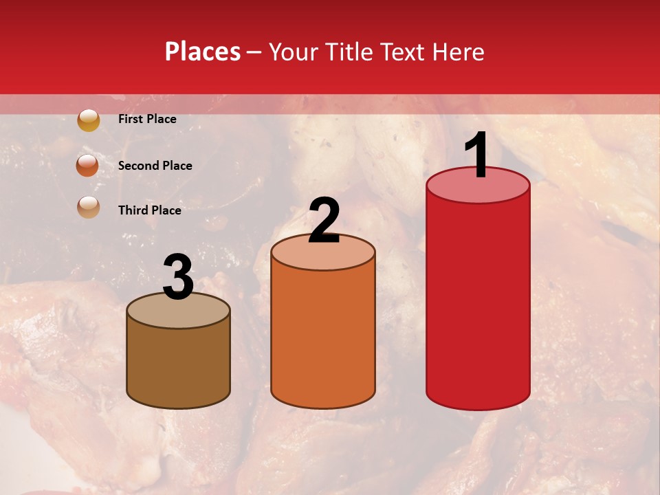 A Plate Of Food With Meat And Vegetables On It PowerPoint Template