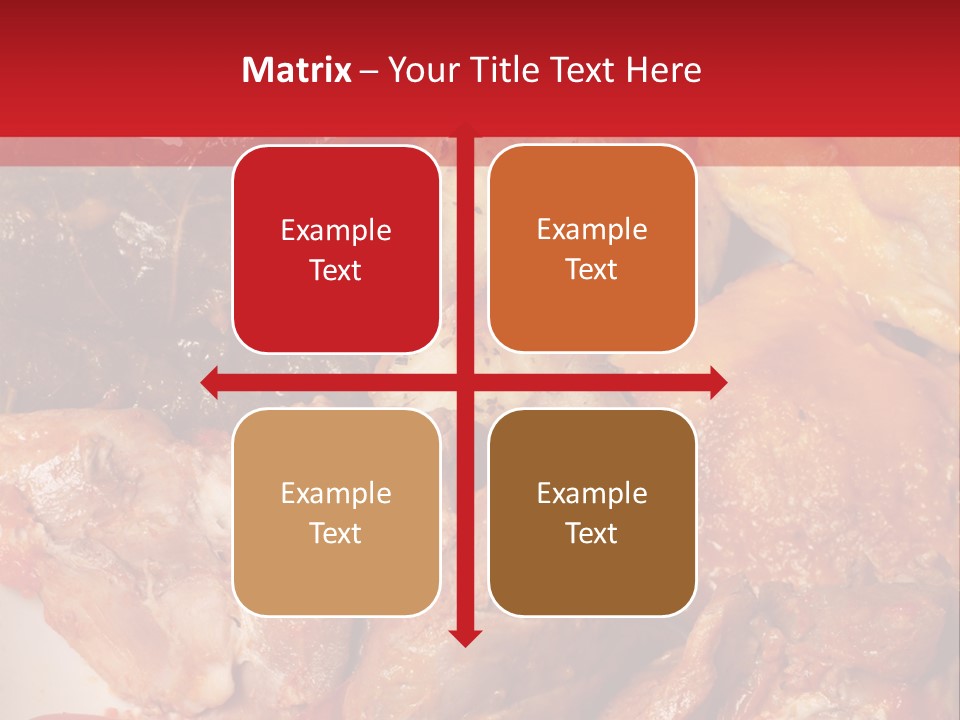 A Plate Of Food With Meat And Vegetables On It PowerPoint Template
