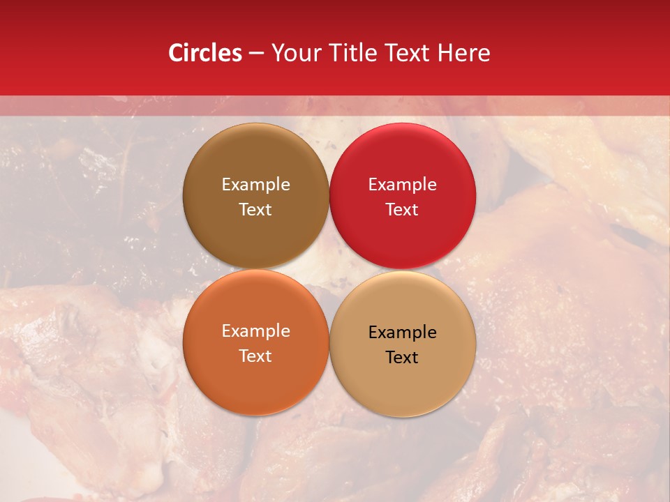 A Plate Of Food With Meat And Vegetables On It PowerPoint Template