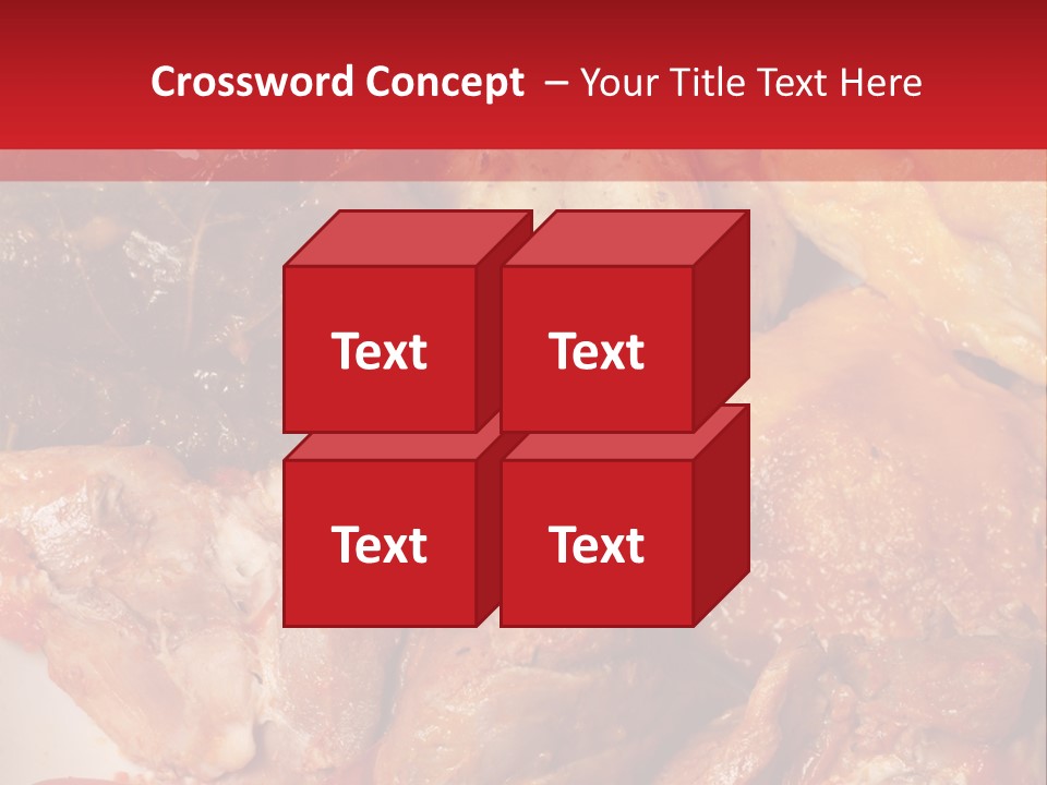 A Plate Of Food With Meat And Vegetables On It PowerPoint Template