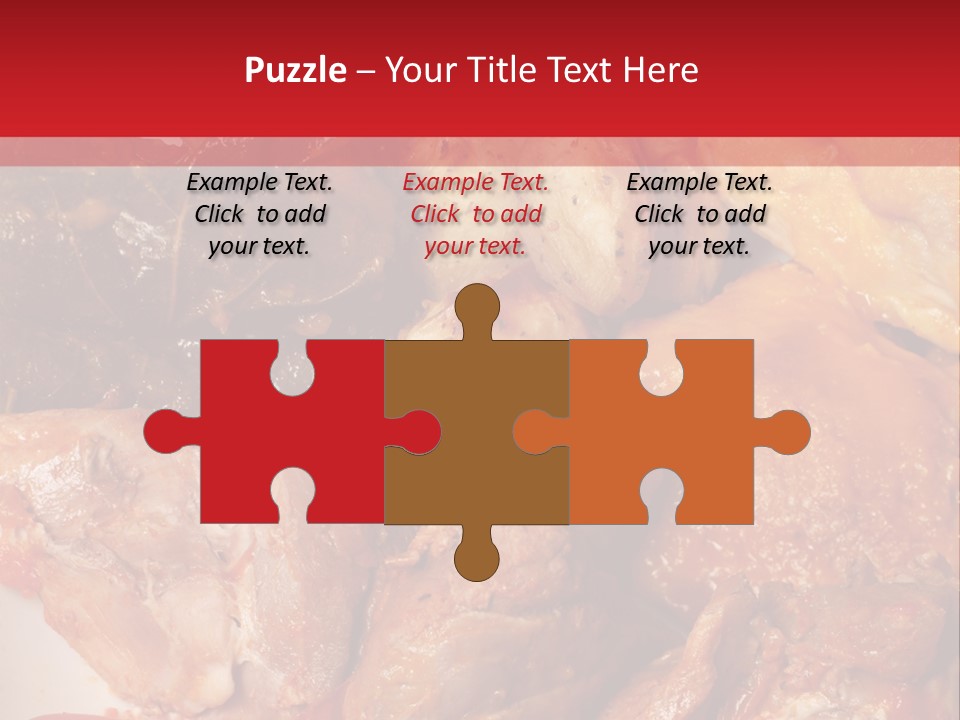 A Plate Of Food With Meat And Vegetables On It PowerPoint Template