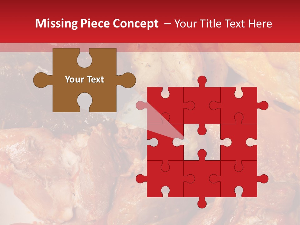 A Plate Of Food With Meat And Vegetables On It PowerPoint Template