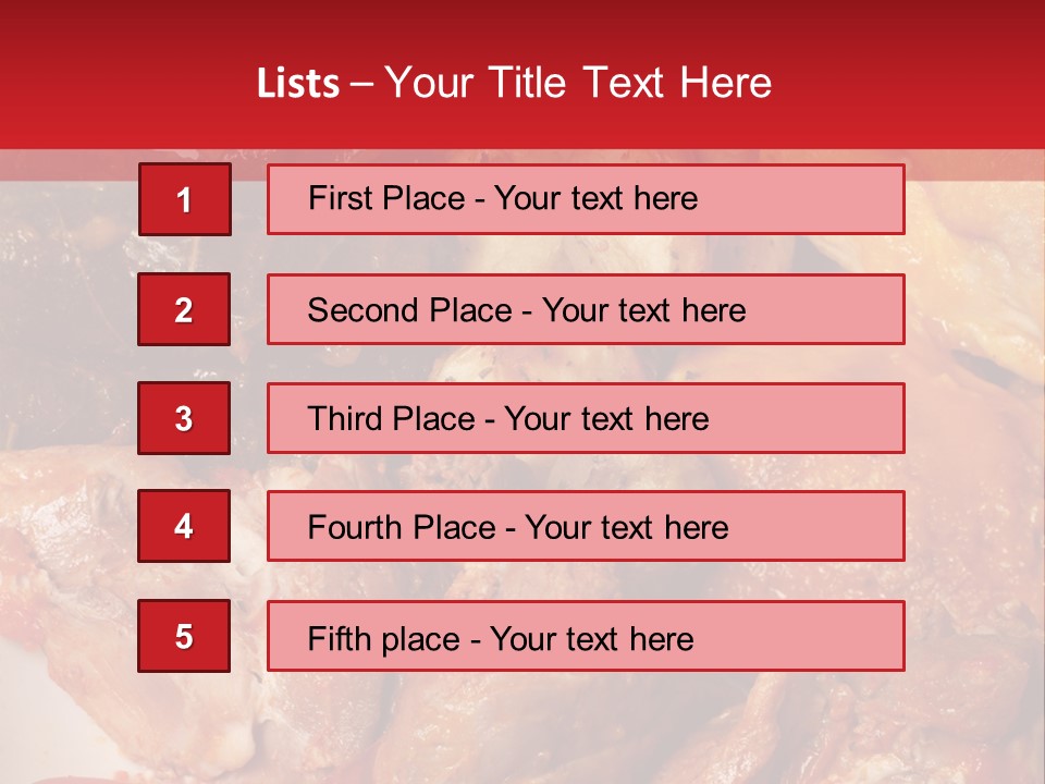 A Plate Of Food With Meat And Vegetables On It PowerPoint Template