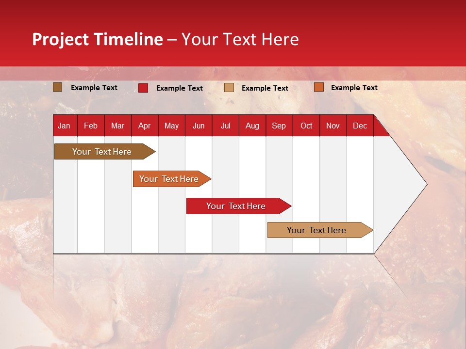 A Plate Of Food With Meat And Vegetables On It PowerPoint Template