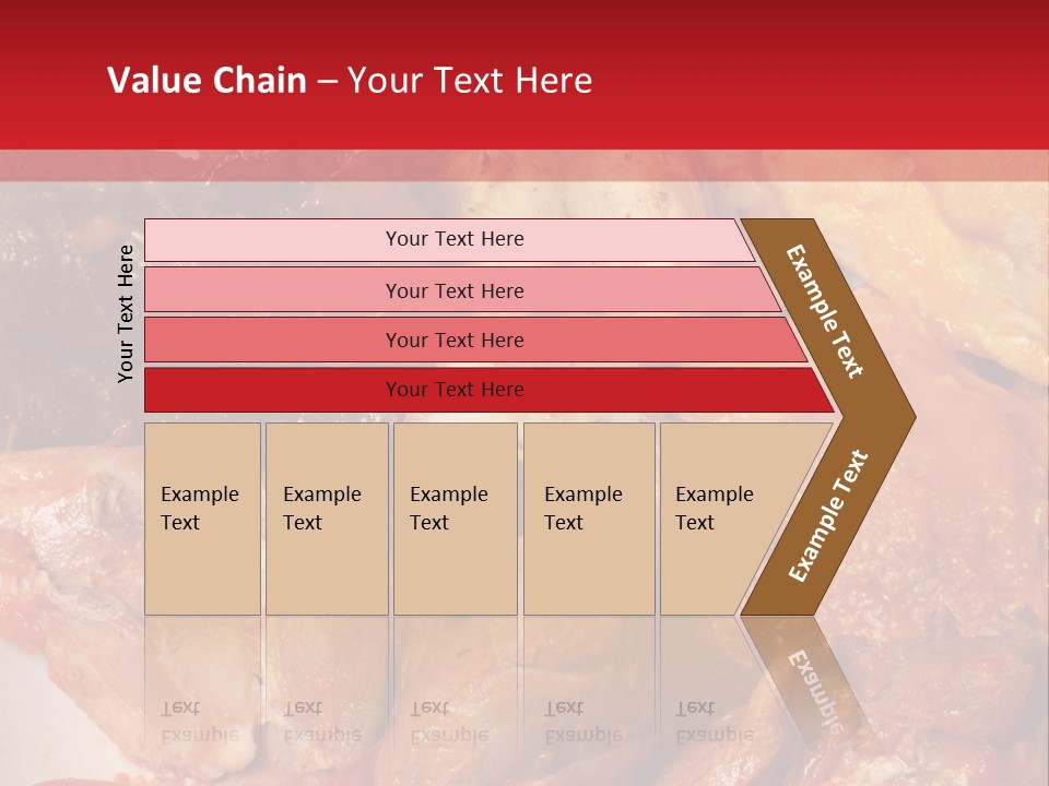 A Plate Of Food With Meat And Vegetables On It PowerPoint Template
