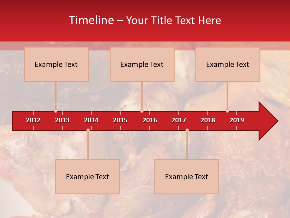 A Plate Of Food With Meat And Vegetables On It PowerPoint Template