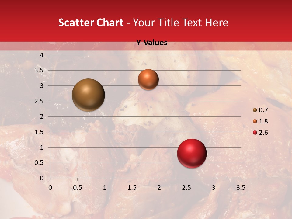 A Plate Of Food With Meat And Vegetables On It PowerPoint Template